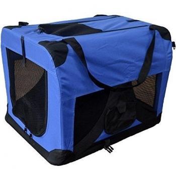 Transportín de tela plegable - Caseta de perros portátil - Transportín plegable para perros - Transporta mascotas para coches - Corralito para mascotas - Bolsa de transporte 601-D01