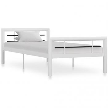 Estructura de cama Día y Noche - Ropa de cama en blanco y negro 90x200cm