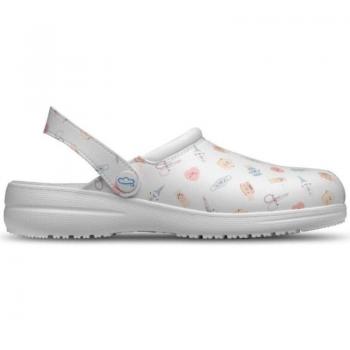 Zuecos de Mujer Feliz Caminar Wonderful Blanco