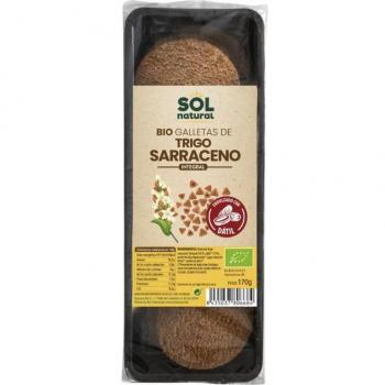 Solnatural - Galletas de Trigo Sarraceno Integral con Dátil Bio 170g
