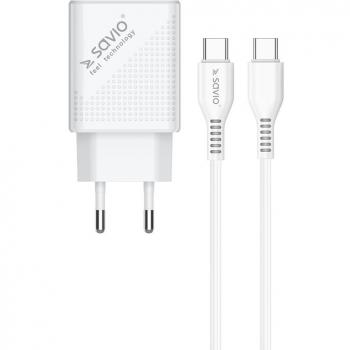 Cargador de Pared Savio LA-05 Blanco 18 W