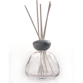 Millefiori Marble Glass Clear Aroma Diffuser with Grey Cap - 1 pc