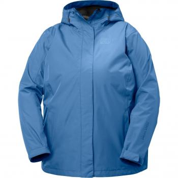 Helly Hansen Women's Seven J Plus Waterproof Rain Jacket Azure 1X