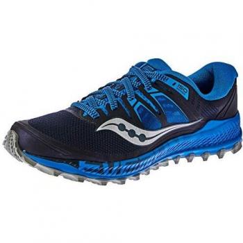 Saucony Peregrine ISO, Zapatillas de Trail Running Hombre, Azul Marino, 41 EU