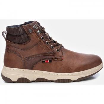 Botines para Hombre Refresh 170978 con Cierre de Cremallera Marrón Claro/Negro