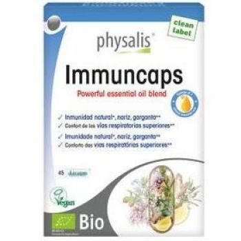 Physalis Immuncaps Bio 45 Cápsulas - Suplemento para Apoyar el Sistema Inmunitario y Aumentar las Defensas Contra Tos, Resfriados y Gripe