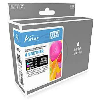 Cartucho de tinta multipack Astar compatible Brother LC127XLVALBP negro, cian, magenta y amarillo