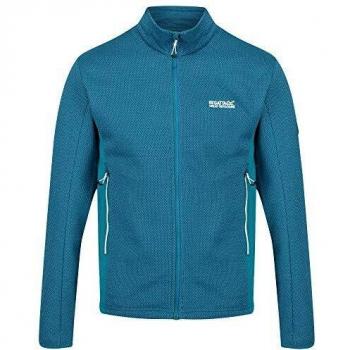Regatta Highton-Forro Polar Bicolor con Cremallera Integral Y Tejido Elástico Extol Fleece, Hombre, Gulfstream/Gulfstream, S