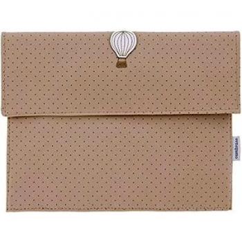 Cambrass - Portadocumentos bebé – carpeta para guardar documentos del bebé – Funda para cartilla sanitaria – libro de nacimiento con bolsillos - Ale Camel 3x17x25 cm