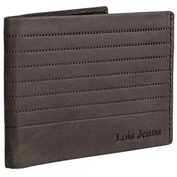 Cartera de Piel para Hombre Lois 202207 con Protección RFID, Color Marrón, Estilo Casual y Compartimentos Múltiples