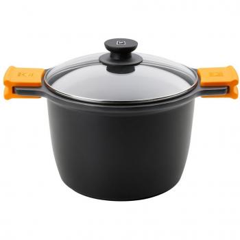 Olla alta aluminio fundido ECO+ con tapa, Bra Efficient 28 cm