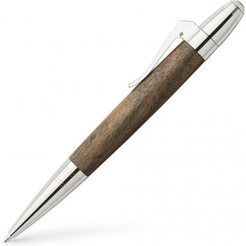 Bolígrafo Magnum punta B color negro Graf von Faber-Castell nogal.