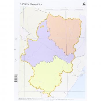 Mapa político de Aragón, 50 unidades
