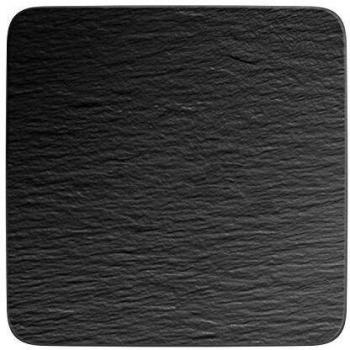 Plato Gourmet Cuadrado Manufacture Rock 32,5x32,5 cm Negro Villeroy & Boch