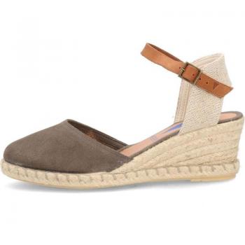 Sandalias con cuña Verbenas para mujer en color marrón