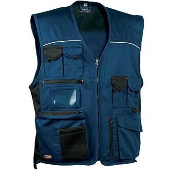 COFRA - Chaleco expert azul marino negro talla 60