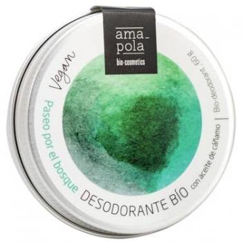 Desodorante Bio Sólido Unisex Paseo por el Bosque 60g Amapola Biocosmetics
