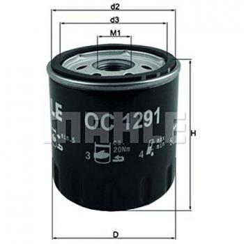 Filtro aceite Mahle OC 1291