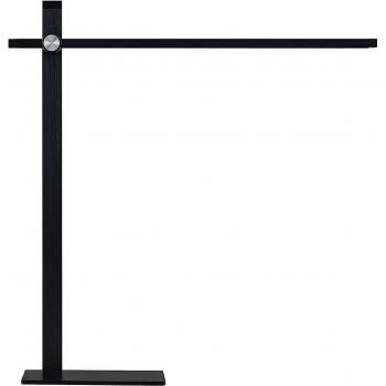Lámpara de mesa LED Lucande Wasko moderna en negro, hecha de metal, con 1 llama