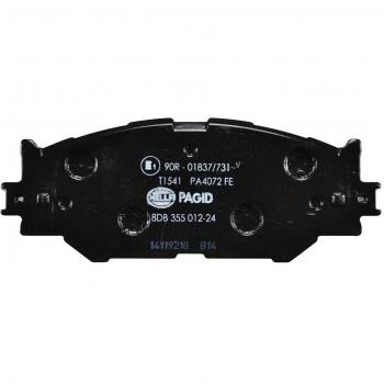 Juego de pastillas de freno HELLA 8DB 355 012-241 para Lexus, no preparado para sensor de desgaste, incluye cuatro pastillas