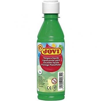 Jovi- Tempera liquida, Color verde medio, 250 Ml