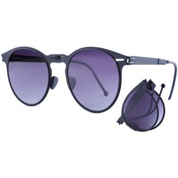 ROAV Galaxy 8103 Riviera Folding Black Polarized Men's Sunglasses 52mm