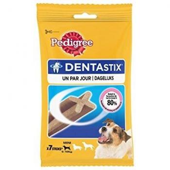 Pedigree Dentastix - Snack Dental para Cuidado Oral de Perros Pequeños y Mini, 7 Sticks