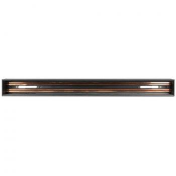 Riel Empotrado de Aluminio Negro 150cm para Proyectores Magnéticos