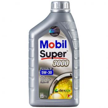 Aceite de motor MOBIL SUPER 3000 D1 5W30 1L - Aceite sintético, viscosidad 5W30, capacidad 1 litro, diseñado para motores diésel y gasolina, cumple con especificaciones