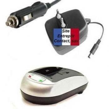 100000 Volts Pack de cargador de batería para Canon CB 2LTE plata