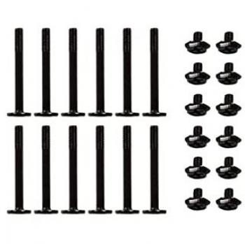 Juego de tornillos para radiadores M3x30mm / M3x5mm, 12 piezas, color negro, refrigeración líquida