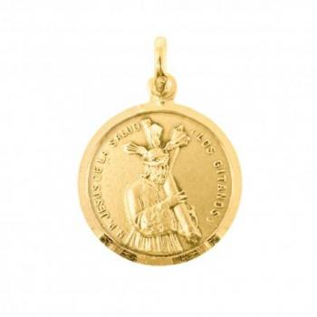 Medalla de oro 18k con Cristo de los Gitanos y Nuestro Padre Jesús de la Salud