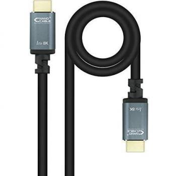 NANOCABLE 10.15.8002 - Cable HDMI 2.1 IRIS 8K, de 2.0 m, Color Negro