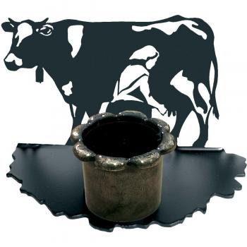 IMEX EL ZORRO El Zorro 11536-Portavela Vaquera, 110 x 183 mm, Hierro Forjado, Negro, 8x18.3x11 cm