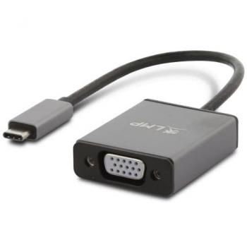 Adaptador Gráfico LMP USB-C a VGA con Resolución de 2048 x 1152 Pixeles en Color Gris