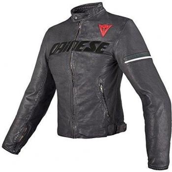 Dainese Archivio Lady Leather Chaqueta para Moto, Negro, 44