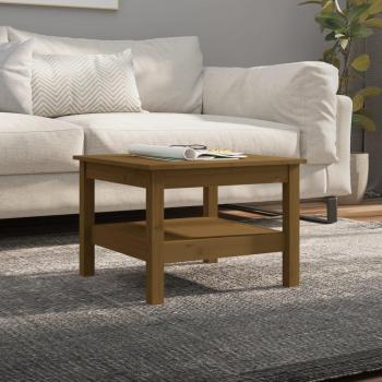 Mesa de centro madera maciza de pino 55x55x40 cm Natural/Blanco/Gris/Marrón miel - Mesita de Salón o Comedor o Auxiliar, Mesa de Café Meuble Salón