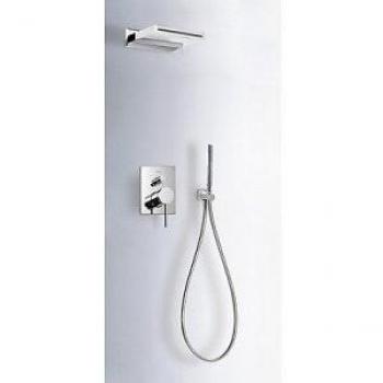 Tres Griferia - Kit Mono‑Term® De Empotrar Ducha Con Cierre Y Regulación De Caudal.
· Cuerpo Empotrado Incluido
· Ducha Inox Con Cascada 152X200 Mm.