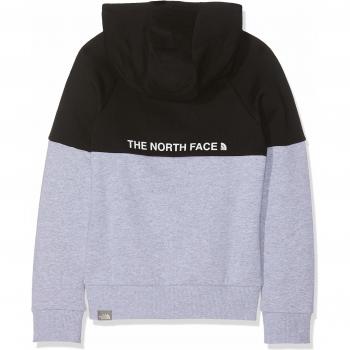 The North Face Drew Peak Sudadera con Capucha y Manga raglán para jóvenes, Niños, tnflightgreyhthr/tnfblack, XL