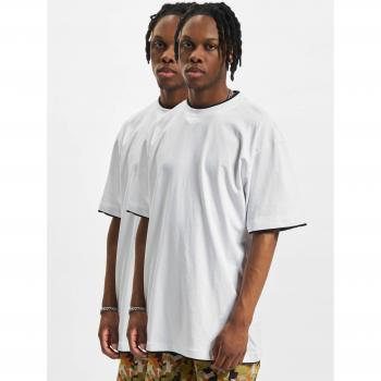 Urban Classics Men's Contrast Tall T-Shirt - White/Black