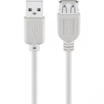 Cable Alargador USB 2.0 Hi-Speed Gris 3 m