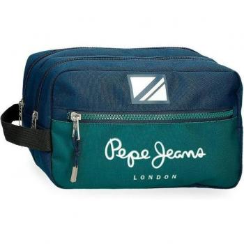 Neceser Pepe Jeans Ben dos compartimentos adaptable verde