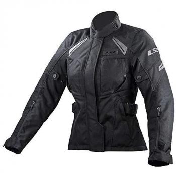 Chaqueta textil impermeable LS2 Phase Lady para mujer - Negro (XL)