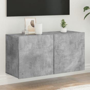 Mueble para TV de pared 80x30x41 cm gris hormigón vidaXL