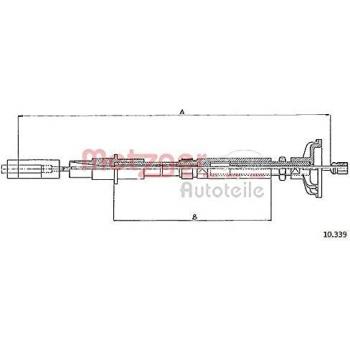 Cable de embrague Metzger 10.339 para VW Golf 2 y Jetta 2 con ajuste manual
