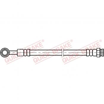 Tubo de freno QUICK BRAKE 50.077 - Latiguillo de freno, compatible con sistemas de frenos hidráulicos, fabricado en materiales de alta calidad para garantizar durabilidad y resistencia a la presión, longitud específica para facilitar