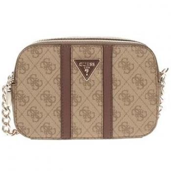 Guess Noreen Brown Logo Crossbody Bag