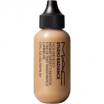 MAC Cosmetics Studio Radiance Face and Body Radiant Sheer Foundation, lightweight foundation for face and body, shade C2, 50 ml
