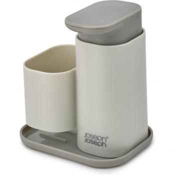 Dispensador de Jabón con Soporte para Esponja Joseph Joseph Duo Gris