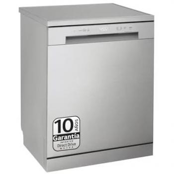 Lavavajillas LG QuadWashTM Inox Antihuellas 14 Servicios Clase D 49 dB DF142FV